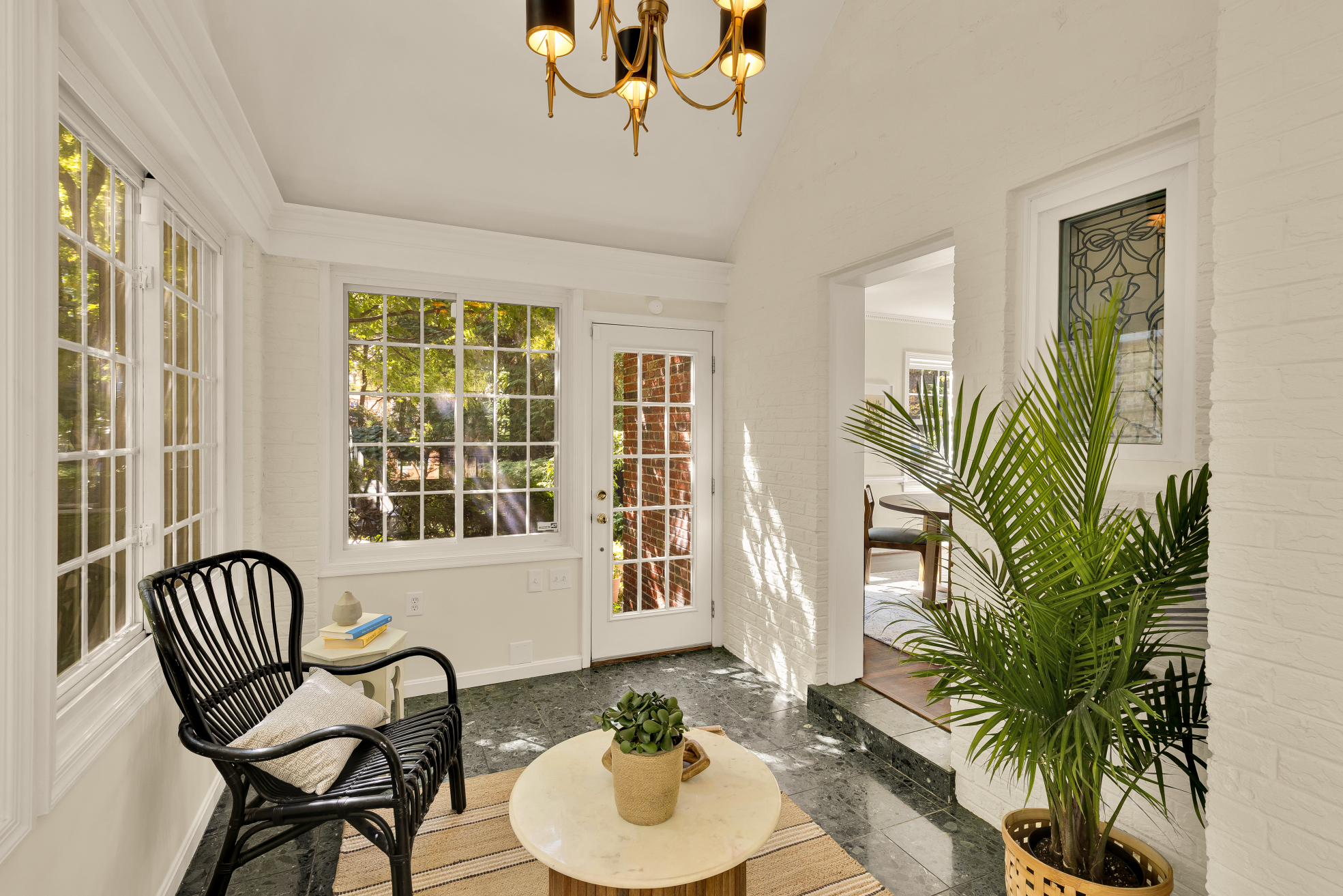3620 Yum St NW DC sunroom view to backyard